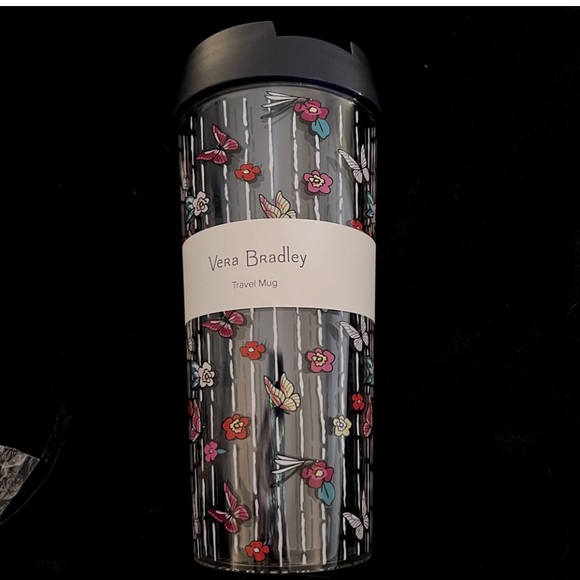 NWT Vera Bradley Itsy Ditsy travel mug - Picture 2 of 6